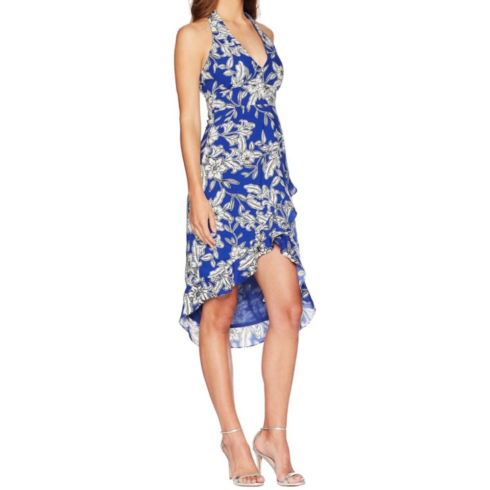 NWT Bardot floral halter ruffle dress